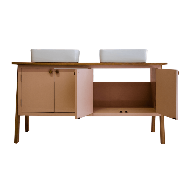The Danish Double Vanity - Redstone projects t/a Holly Wood Kitchens and Furniture