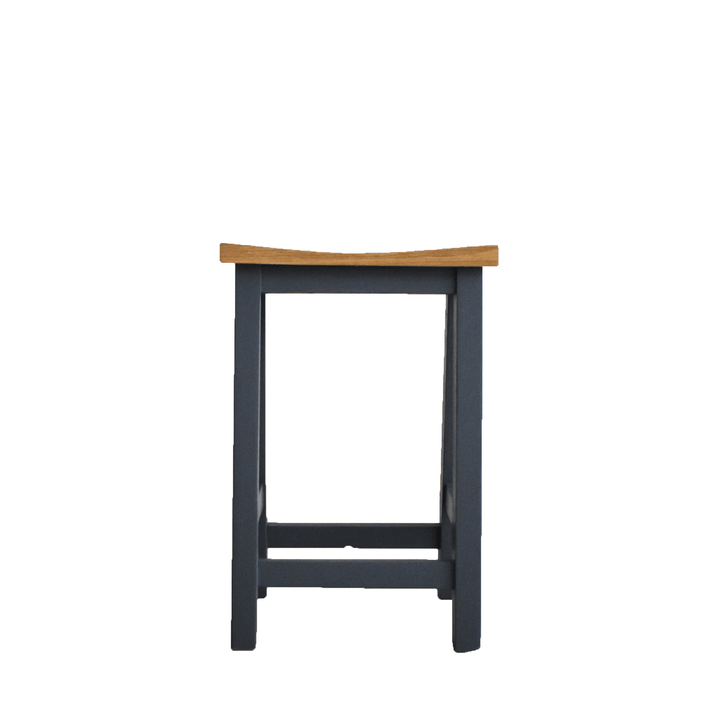 Oak and Pine Stool side view,  Height: 650mm  - Holly Wood Kitchens and Furniture Cape Town